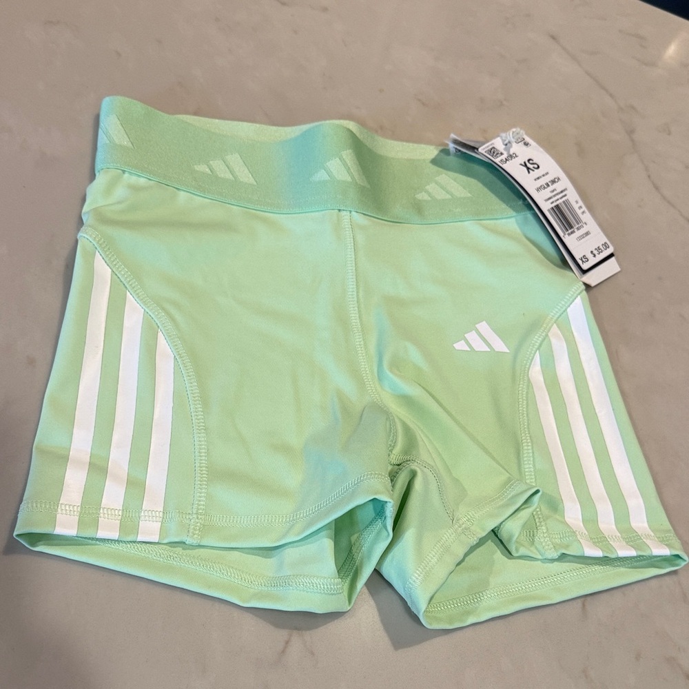 Women’s Adidas Light Green Workout Shorts